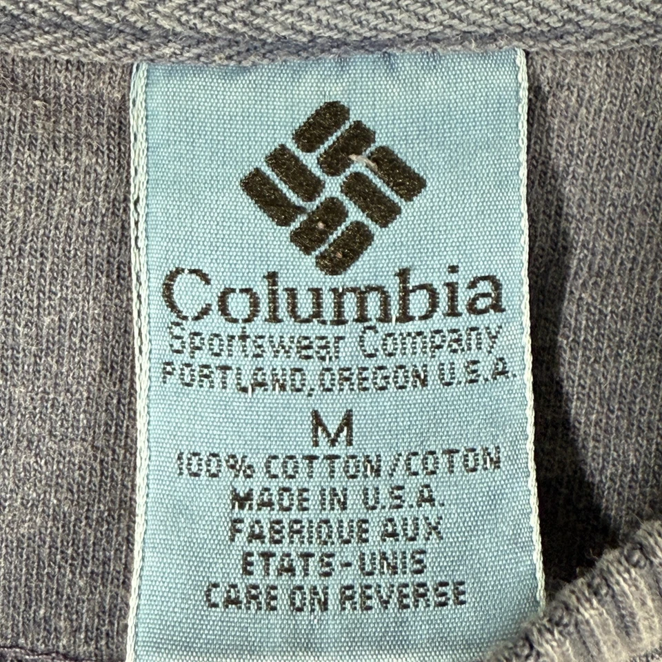 Sudadera Columbia Vintage Mujer Mediana Azul Cordón Cintura EE. UU. Manga Larga Foto 4 de 4