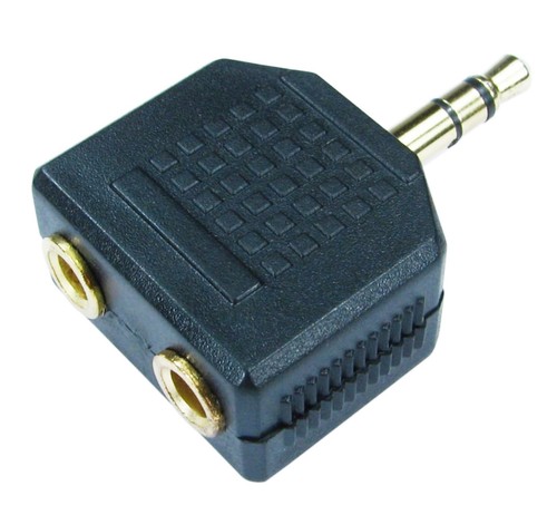 3.5mm Jack Plug Audio Cable Headphone Splitter Aux One to Two Outputs 1 into 2 - Picture 4 of 5