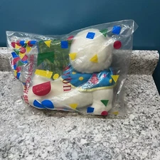 10" VINTAGE 1993 AVON WHITE BABY Secret Glow Seal - New In Bag Mint