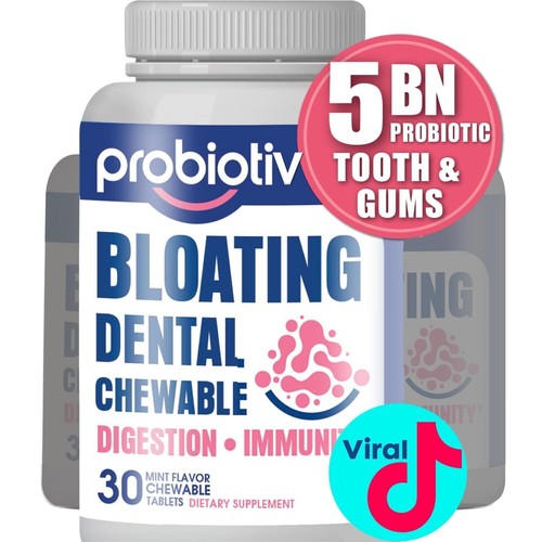 Probiotiv Probiotics 5 Billion CFU for Bloating, Dental & Oral Health 30 Tablets