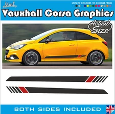 VAUXHALL CORSA Side Stripes Decals Stickers VXR Sting Graphics FREE P&P 019