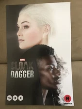 SDCC 2018 CLOAK AND DAGGER 13x20 POSTER COMIC CON EXCLUSIVE MARVEL UNIVERSE RARE