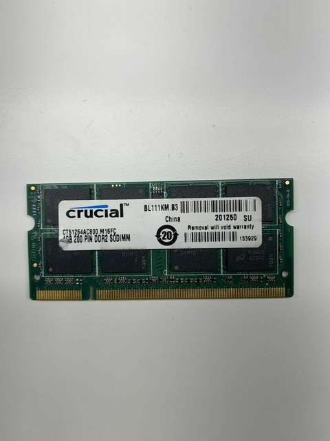 Crucial Pc2 6400 4 Gb So Dimm 800 Mhz Pc2 6400 Ddr2 Sdram Memory Ctac800 For Sale Online Ebay