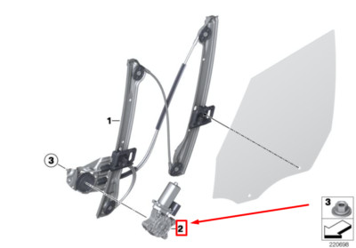 NEW MINI COUNTRYMAN R60 FRONT RIGHT POWER WINDOW MOTOR 51339804384  