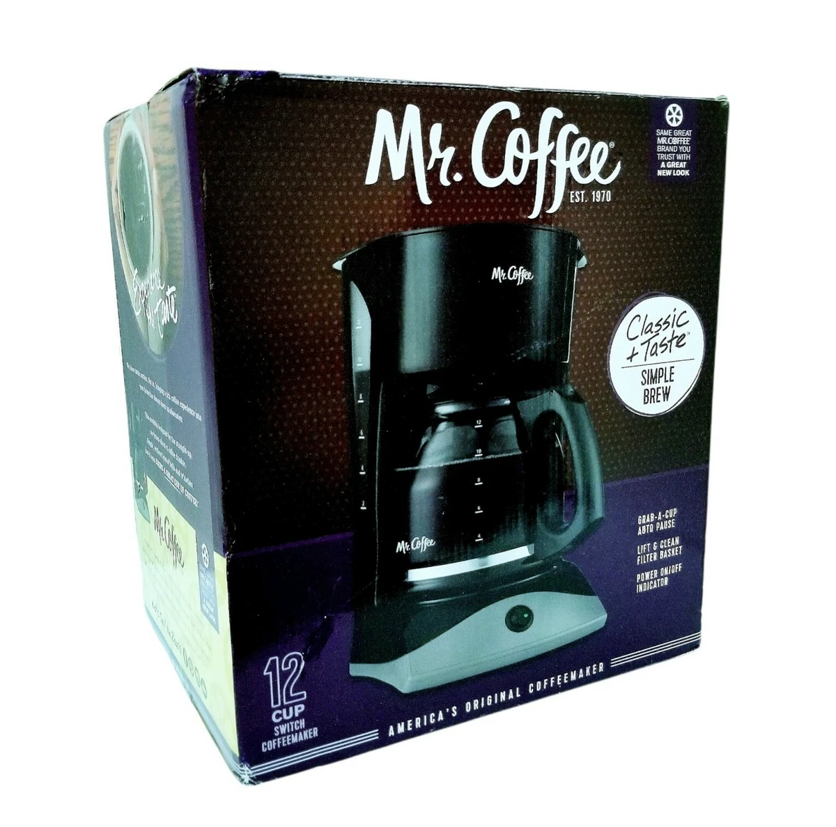 Mr. Coffee 12 Cup Switch Coffeemaker Black