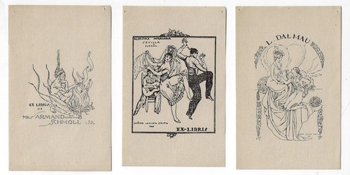 Collection of 20 Bookplates by Catalan Modernist Ismael Smith - Bild 9 von 9