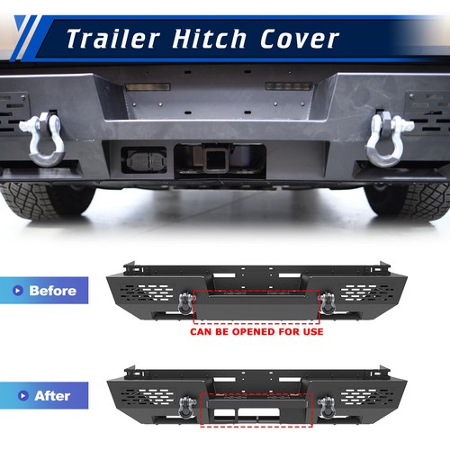 Black Front/Rear Bumper Anti-Theft For 2024 25 Tesla Cybertruck Steel Assembly - Picture 20 of 29