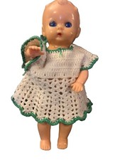 1950s-60s Style Baby Doll Collectible Vintage Toy with Handmade Dress 8