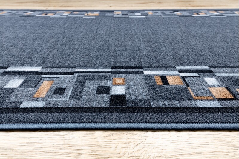 Modernen Preiswert Antirutsch Läufer AW BOMBAY grau Breite 67 ,80, 100cm