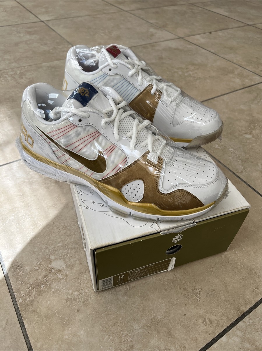 Vintage Manny Pacquiao Nike Shoes Air Trainer 1.2 Low White  display picture 1