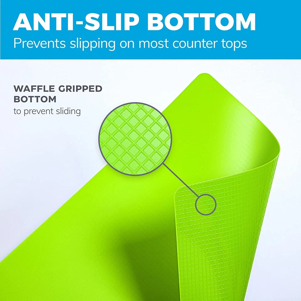 Easy to Clean Bamboo Wood Cutting Board Set 6 Color Coded Flexible Chopping Mat - Image 4 of 4