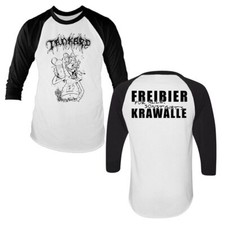 Tankard "Freibier" Double Sided Raglan T-Shirt - S - 3X