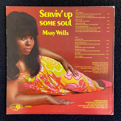 Mary Wells - Servin' Up Some Soul 1968 LP (First Pressing