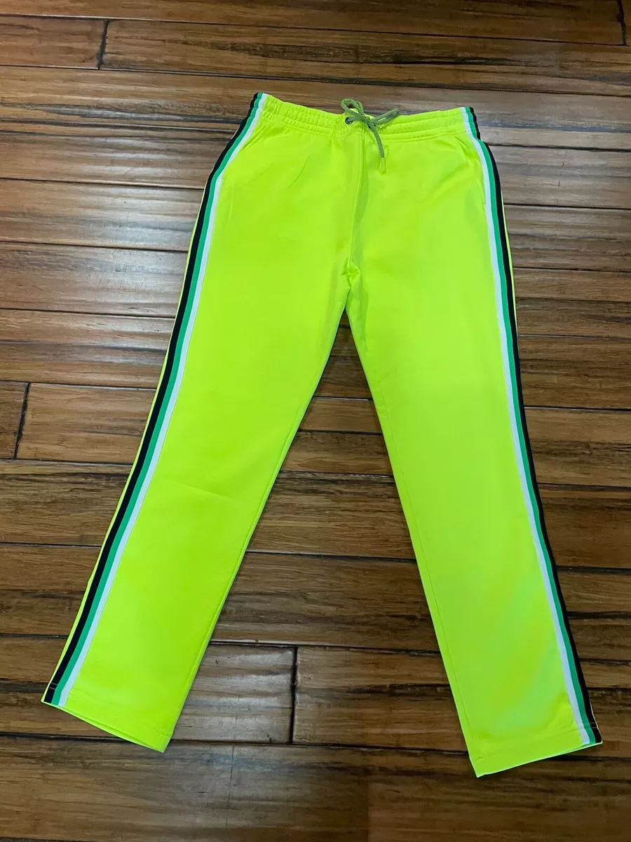 Neon green track pants top
