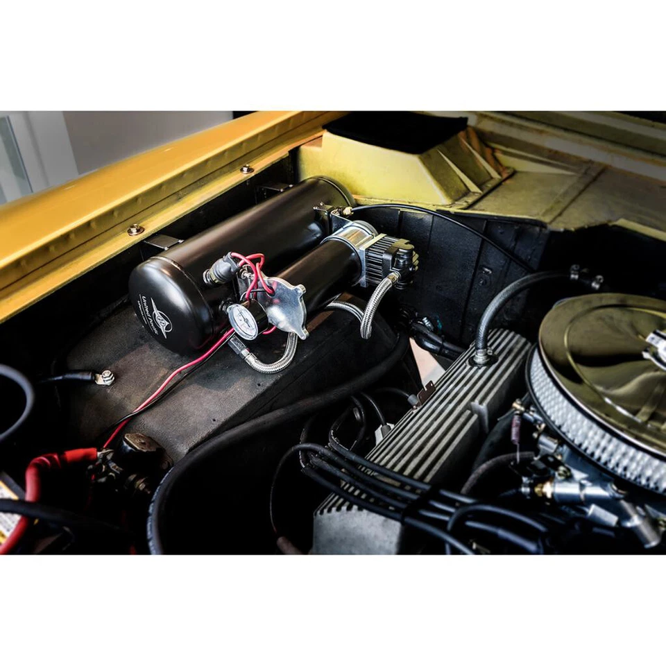 Heavy Duty 12V 140 PSI Air Compressor Motor & Tank Kit for Train Horn & Off Road - Image 4 of 4