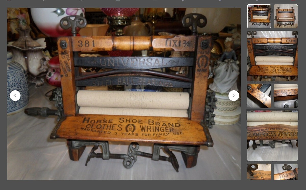 The Great American Wringer Co - Hand Wringer With Black Coated Steel Frame & Tan Nitrile Rollers - 12" Wide, Made In USA