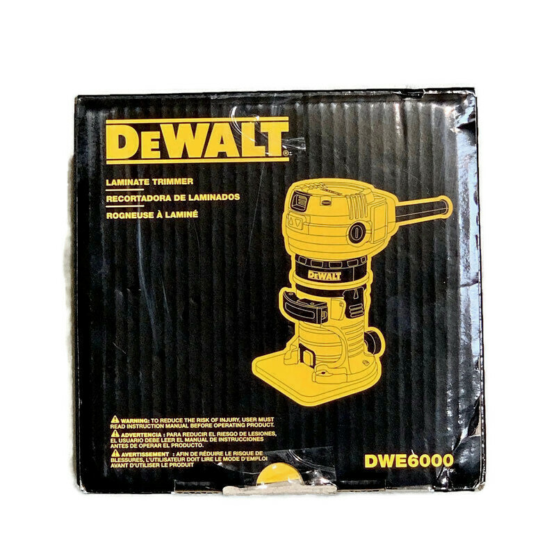DEWALT DWE6000 4.5Amp Corded Single Speed 1/4Inch Laminate Trimmer