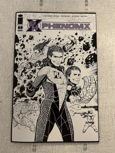 Phenom X #1 - (2021) - Muniz B&W 1:10 Variant - Image - VF/NM