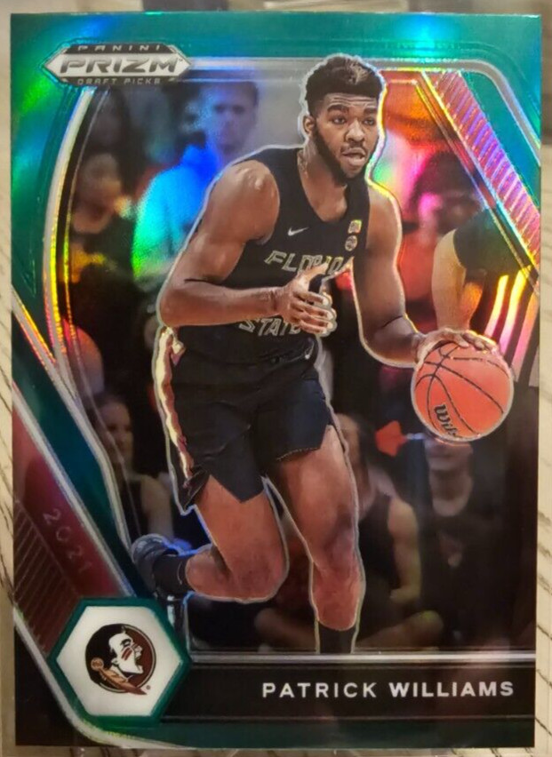 2021 Panini Prizm Draft Picks Green Prizm Patrick Williams RC #47 Chicago Bulls