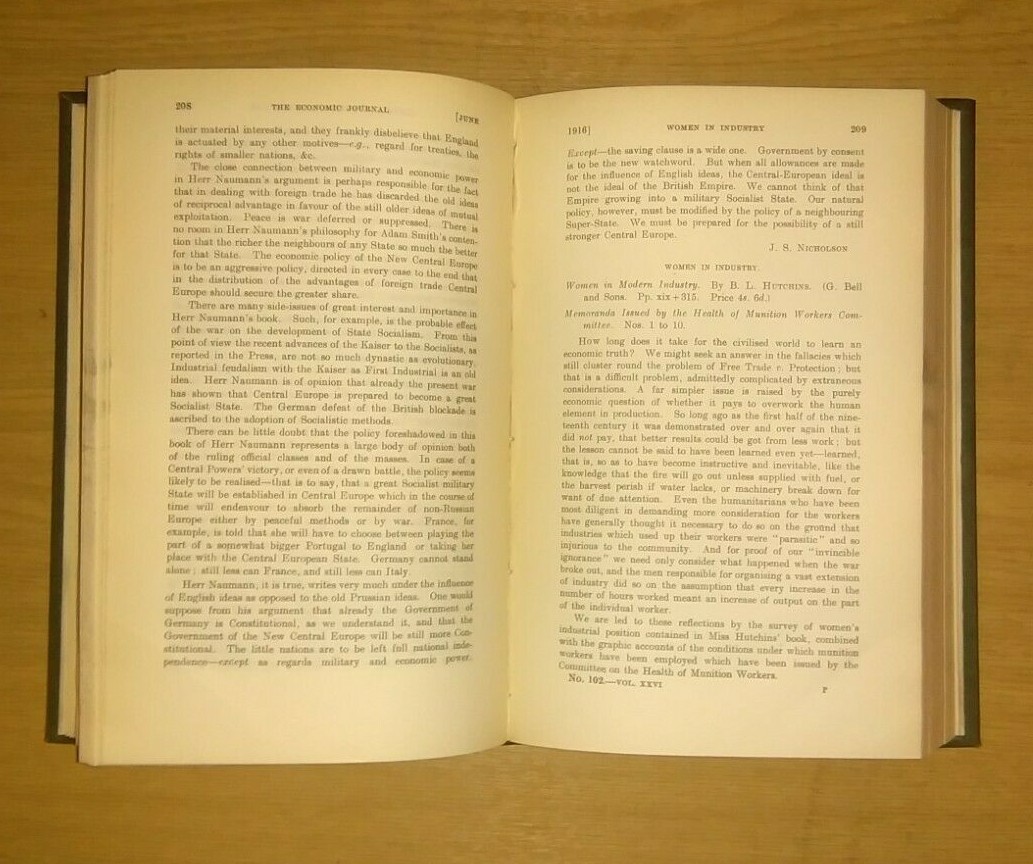 Economic Journal Volume 26 (1916) Świetne oferty standardowe