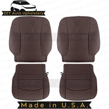 2013-2018 For Dodge Ram 1500 Driver/Passenger Top/Bottom Cloth Seat Covers Brown