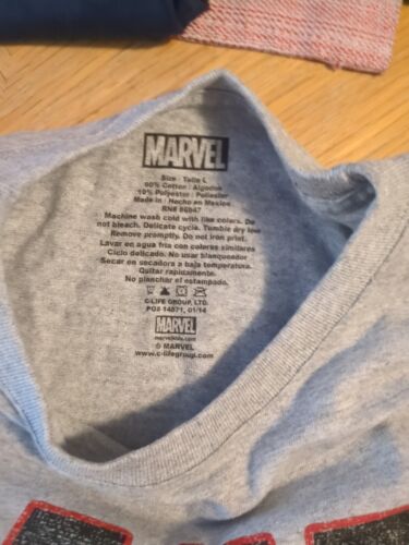 Gray Deadpool T-shirt Kids Size L - Picture 3 of 4