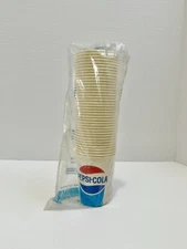 Dixie Pepsi Cola Wax Cups Partial Sleeve Of 39 Cold Cups 9oz