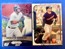 Kennys Vargas 2015 Panini Prizm Red White Blue Mojo & 2015 Bowman - Twins