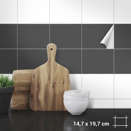Fliesenaufkleber 14,7 x 19,7 cm für Küche, Bad, Dusche, Farben Matt Glanz - Bild 7 von 29