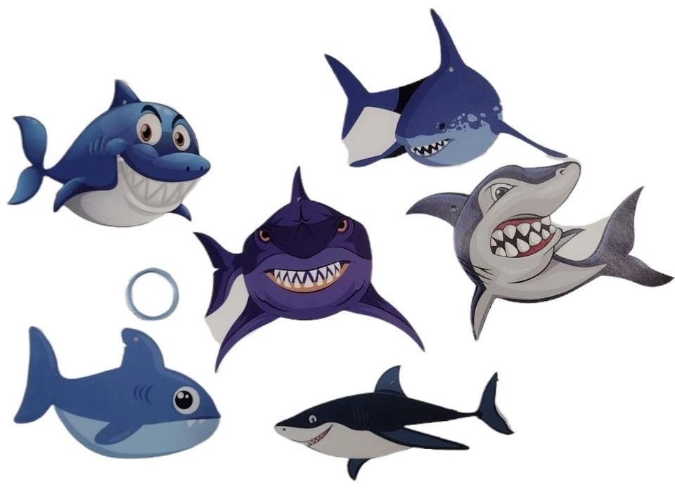 Kit Decoración Cumpleaños 80 PIEZAS **TIBURÓN** NUEVO  Foto 3 de 4