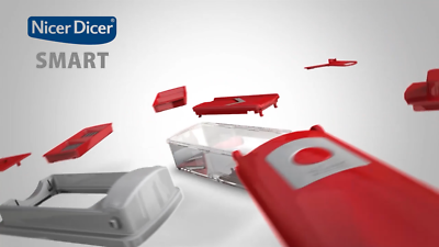 Genius Nicer Dicer Smart 14tlg. Gemüseschneider Gemüsehobel Zerkleinerer Zwiebel