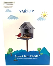Vakiav Smart Bird Feeder with Camera AI Bird Recognition 1080P Color Vision HDR