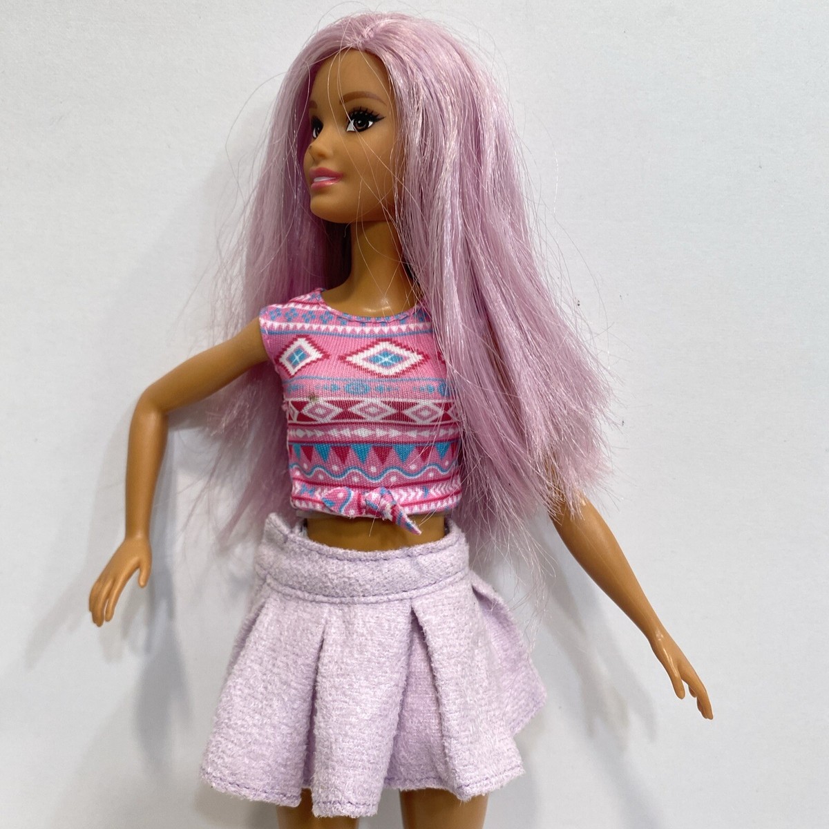 Mattel Barbie Doll 2014 Purple Hair