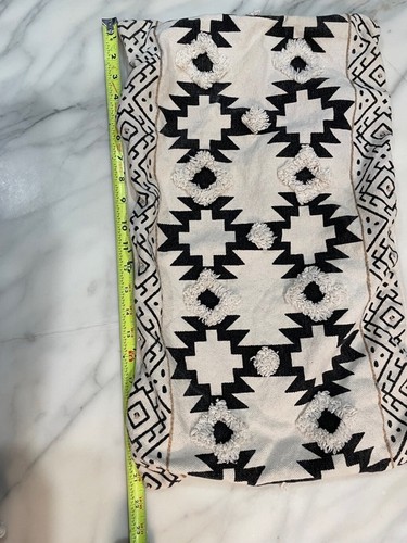 Celerie Kemble Throw Pillow Case Boho Lumbar Geometric Aztec 12 x 22 Textured - Picture 4 of 5