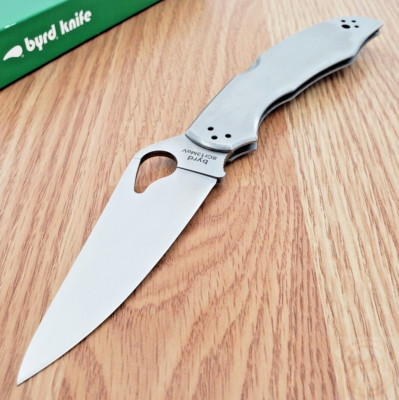 Byrd By Spyderco Cara Cara 2 Folding Knife 3.75'' 8Cr13MoV Blade Stainless Handle