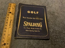 Rules Of Golf 1957 Spalding