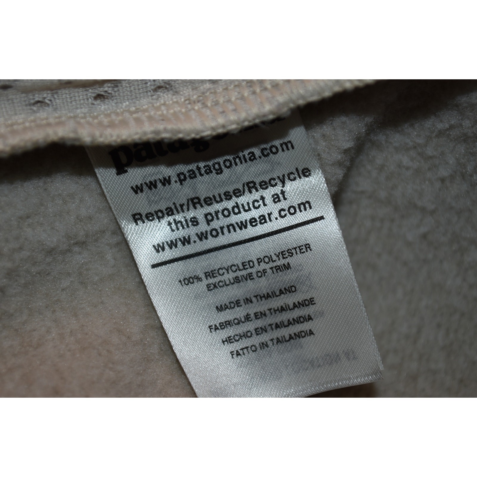 Patagonia Women's Medium Better Sweater Shelled Jacket Pink/Cream Lightweight thumbnail 8