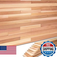 Baoyeewood Western Red Cedar Wall Panels, 3.5" Wx16-55 L Wood Planks Walls
