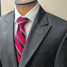 Versace Collection Para Ribbed Textured Wool Ebony Suit Sperate Sz38US/48IT