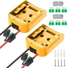 2 Pack Power Wheel Adapter For Dewalt 20V Battery With Switch Fuse And 12AWG...