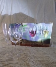 Bohemia Crystal Clear wine glass set (Missing x1 Red Wine glass) *Description*