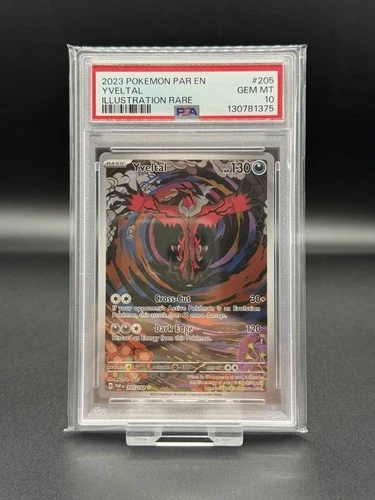 Yveltal 205/182 PSA 10 Paradox Rift Pokemon Card