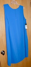 LAUREN Ralph Lauren Blue/White Shift Dress 16W $145 NWT!