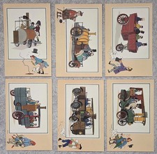 HERGE TINTIN 6 Chromos Voir et Savoir Automobile Album 1 Série 5