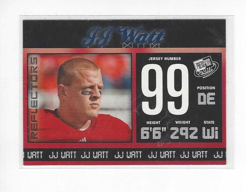 JJ Watt Press Pass #52 Reflectors Blue