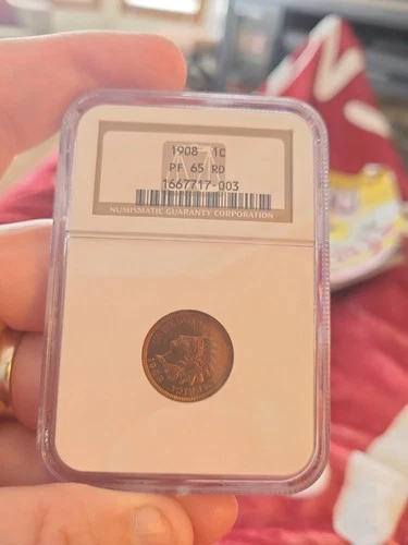 1908 Indian Cent NGC Proof 65 Red