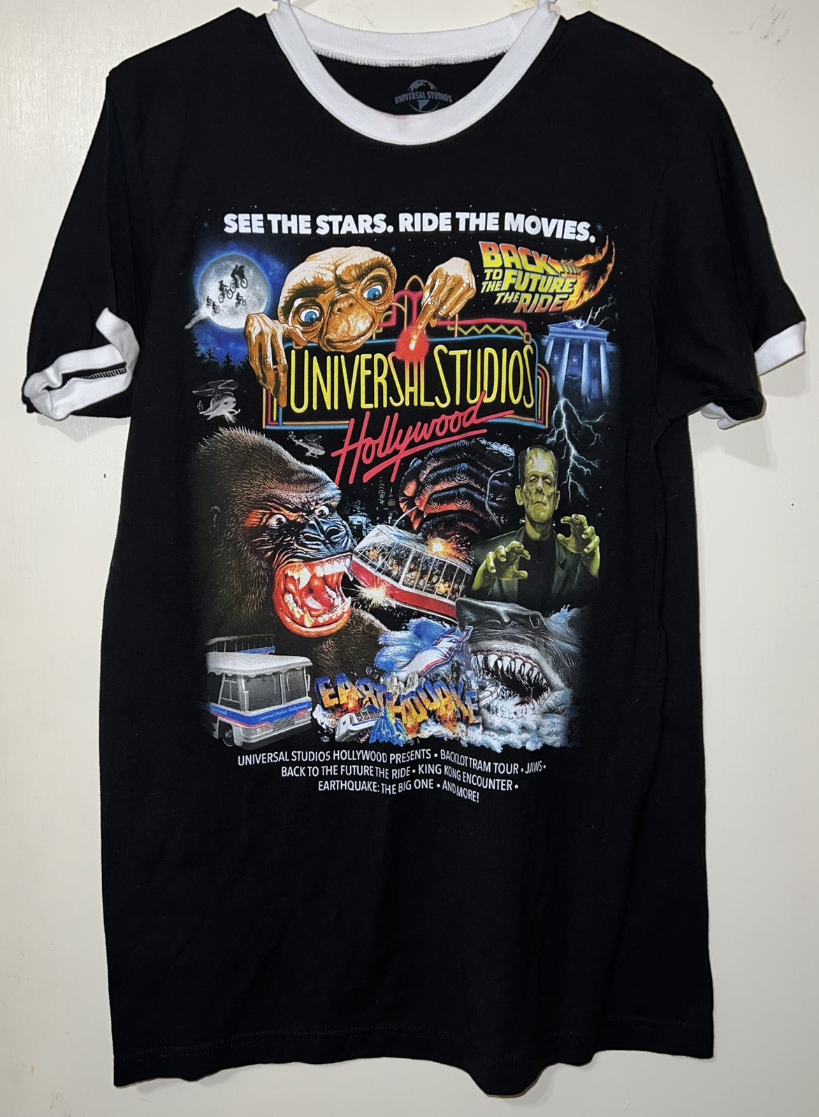 Universal Studios Florida Retro Marquee Ringer T-Shirt M