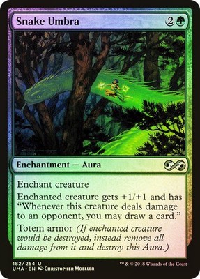 MTG FOIL Snake Umbra  - Ultimate Masters #182