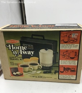 Empire Home N Away 12 Piece 12/120 Volt Coffee Maker Travel Kit With Box