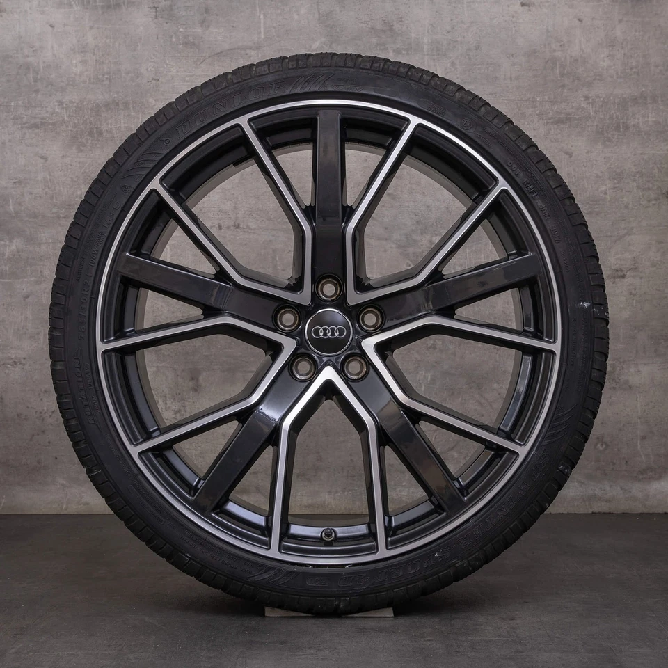 Audi RS6 Winterräder 21 Zoll 4G RS Felgen 4G0601025CL titan glanzgedreht - Bild 4 von 4